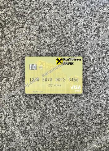 Serbia Raiffeisen banka a.d. Beograd visa debit card photolook front